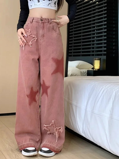 Jeans vintage rose